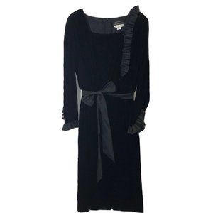 VTG Matthew for Jo’Ed Sophisticates Velvet Goth Core Victorian Dress